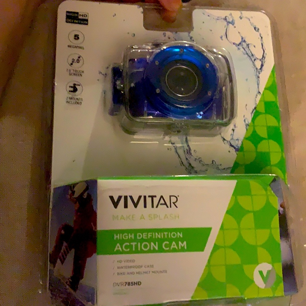 VIVITAR High Definition Action Cam W/ Waterproof new